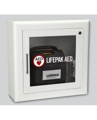 Teca da parete in acciaio verniciato bianco per defibrillatori LIFEPAK CR Plus Teca da parete in acciaio verniciato bianco per defibrillatori LIFEPAK CR Plus