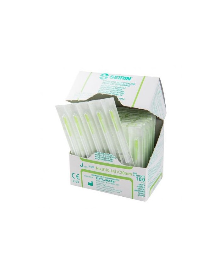 Aghi per agopuntura SEIRIN tipo J - Confezione da 100 pezzi - Misura Aghi - 0,14 x 30 mm Aghi per agopuntura SEIRIN tipo J - Confezione da 100 pezzi - Misura Aghi - 0,14 x 30 mm