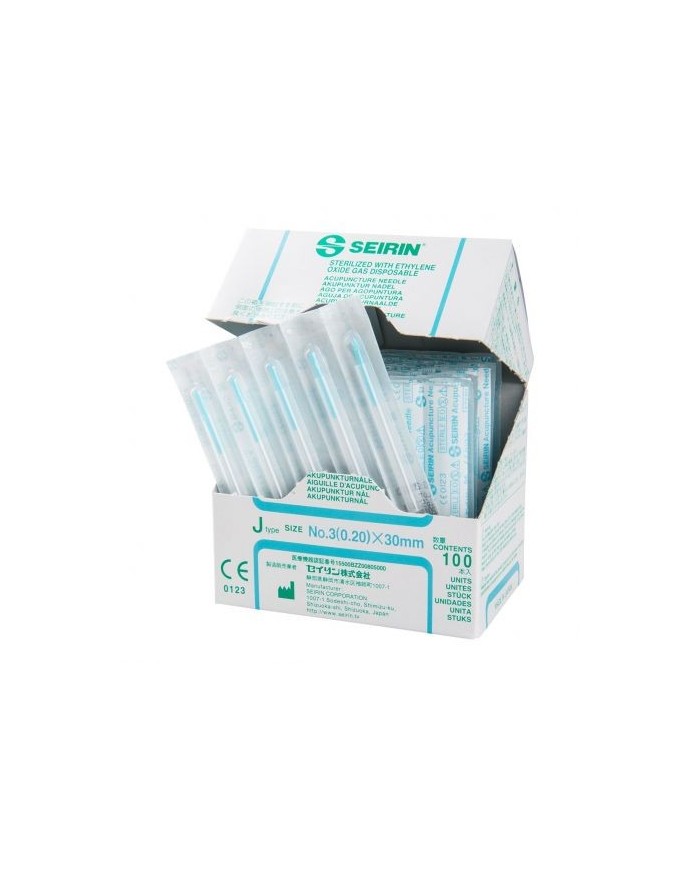 Aghi per agopuntura SEIRIN tipo J - Confezione da 100 pezzi - Misura Aghi - 0,20 x 30 mm Aghi per agopuntura SEIRIN tipo J - Confezione da 100 pezzi - Misura Aghi - 0,20 x 30 mm