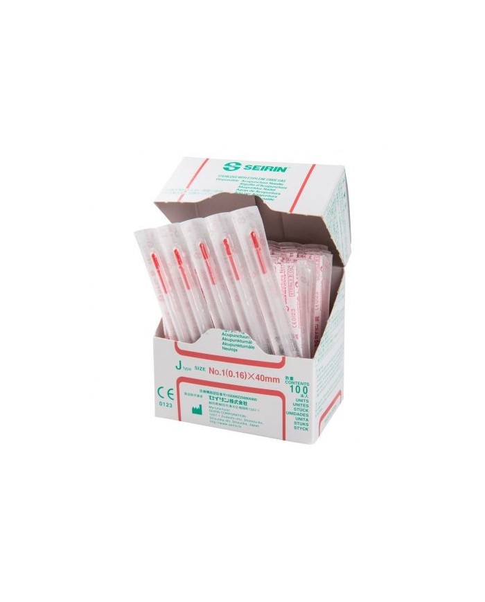 Aghi per agopuntura SEIRIN tipo J - Confezione da 100 pezzi - Misura Aghi - 0,16 x 40 mm Aghi per agopuntura SEIRIN tipo J - Confezione da 100 pezzi - Misura Aghi - 0,16 x 40 mm