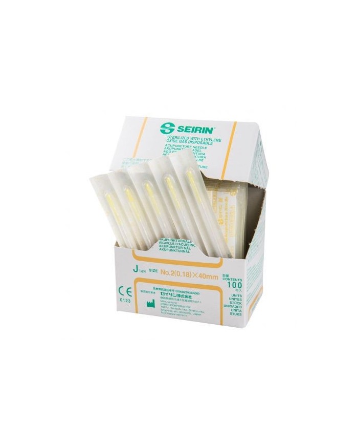 Aghi per agopuntura SEIRIN tipo J - Confezione da 100 pezzi - Misura Aghi - 0,18 x 40 mm Aghi per agopuntura SEIRIN tipo J - Confezione da 100 pezzi - Misura Aghi - 0,18 x 40 mm