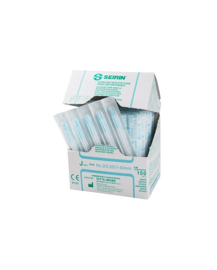 Aghi per agopuntura SEIRIN tipo J - Confezione da 100 pezzi - Misura Aghi - 0,20 x 40 mm Aghi per agopuntura SEIRIN tipo J - Confezione da 100 pezzi - Misura Aghi - 0,20 x 40 mm