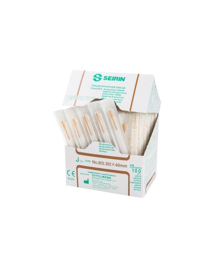 Aghi per agopuntura SEIRIN tipo J - Confezione da 100 pezzi - Misura Aghi - 0,30 x 40 mm Aghi per agopuntura SEIRIN tipo J - Confezione da 100 pezzi - Misura Aghi - 0,30 x 40 mm
