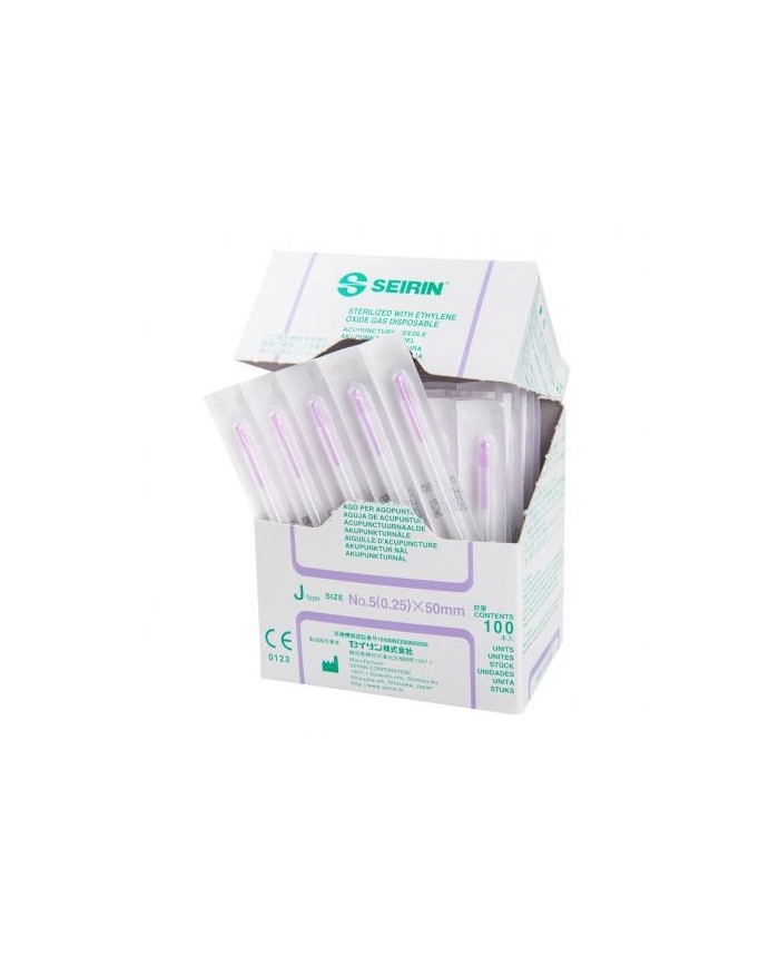 Aghi per agopuntura SEIRIN tipo J - Confezione da 100 pezzi - Misura Aghi - 0,25 x 50 mm Aghi per agopuntura SEIRIN tipo J - Confezione da 100 pezzi - Misura Aghi - 0,25 x 50 mm