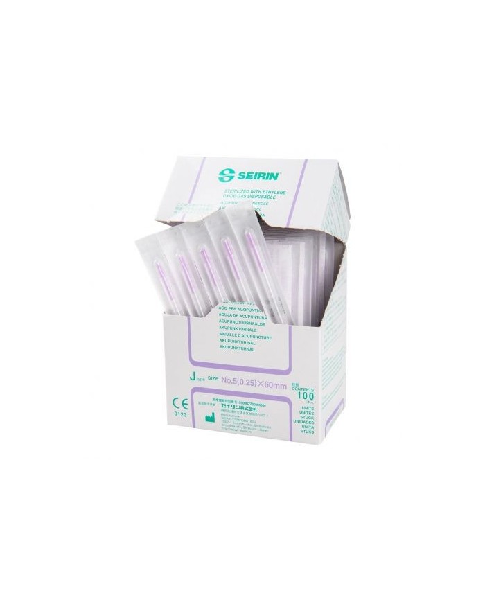 Aghi per agopuntura SEIRIN tipo J - Confezione da 100 pezzi - Misura Aghi - 0,25 x 60 mm Aghi per agopuntura SEIRIN tipo J - Confezione da 100 pezzi - Misura Aghi - 0,25 x 60 mm