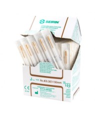 Aghi per agopuntura SEIRIN tipo J - Confezione da 100 pezzi - Misura Aghi - 0,30 x 50 mm Aghi per agopuntura SEIRIN tipo J - Confezione da 100 pezzi - Misura Aghi - 0,30 x 50 mm