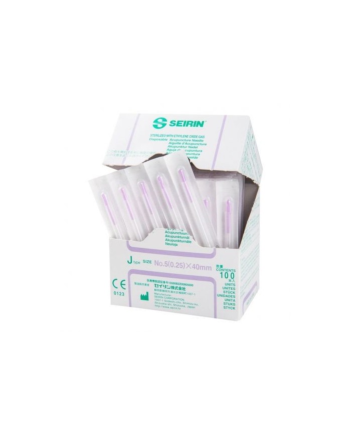 Aghi per agopuntura SEIRIN tipo J - Confezione da 100 pezzi - Misura Aghi - 0,25 x 40 mm Aghi per agopuntura SEIRIN tipo J - Confezione da 100 pezzi - Misura Aghi - 0,25 x 40 mm