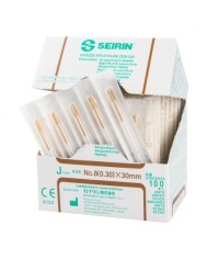 Aghi per agopuntura SEIRIN tipo J - Confezione da 100 pezzi - Misura Aghi - 0,30 x 30 mm Aghi per agopuntura SEIRIN tipo J - Confezione da 100 pezzi - Misura Aghi - 0,30 x 30 mm
