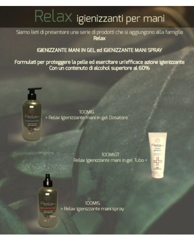 Relax Gel Igienizzante per le mani tubetto 100ml