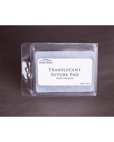 Tampone per esercizi di sutura chirurgica traslucido con preincisione Erler