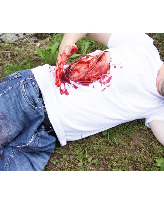 Moulage e simulazione di ampia lacerazione con funzione di sanguinamento Er