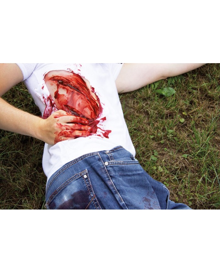 Moulage e simulazione di ampia lacerazione con funzione di sanguinamento Er