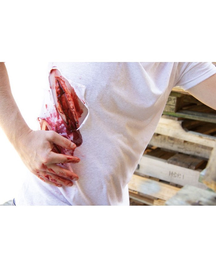 Moulage e simulazione di ampia lacerazione con funzione di sanguinamento Er