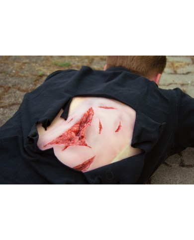 Moulage e simulazione di ampia lacerazione con lacerazioni minori con funzi