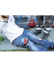 Moulage e simulazione di ferita con ampio sanguinamento per medicazione Erl
