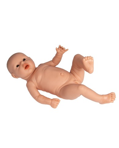 Manichino di neonato per la pratica genitoriale maschio pelle chiara Er