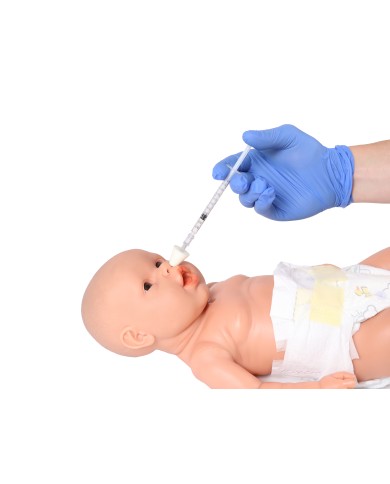 Manichino di neonato maschio per la pratica infermieristica Nick BA185