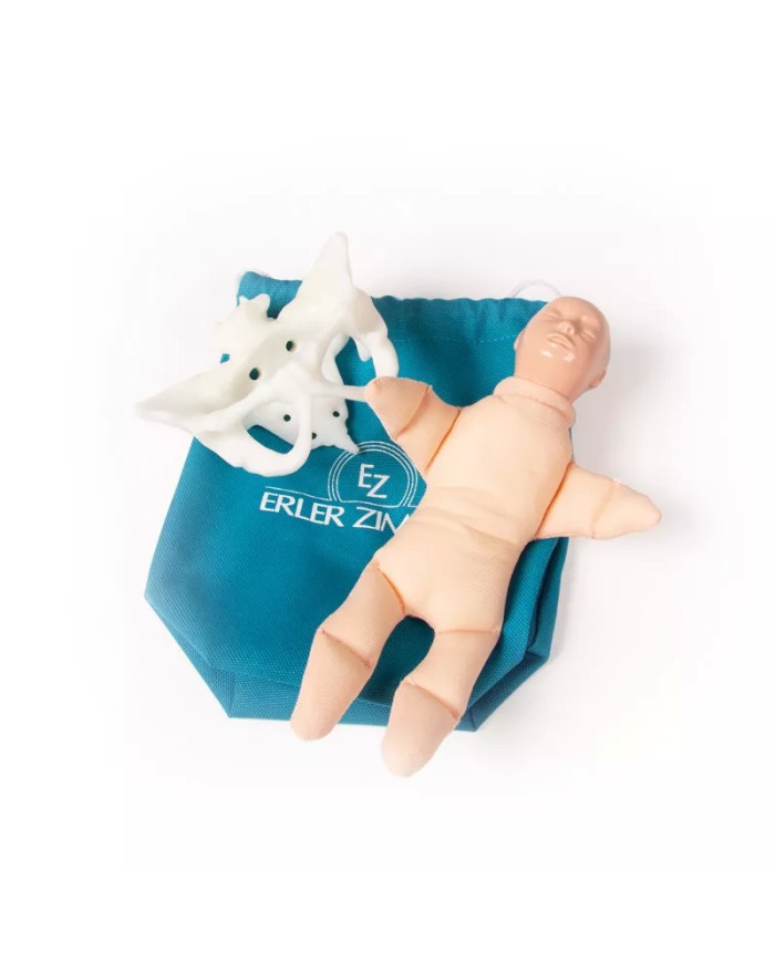 Mini bacino femminile con bambola per simulazione del parto EZ 4082