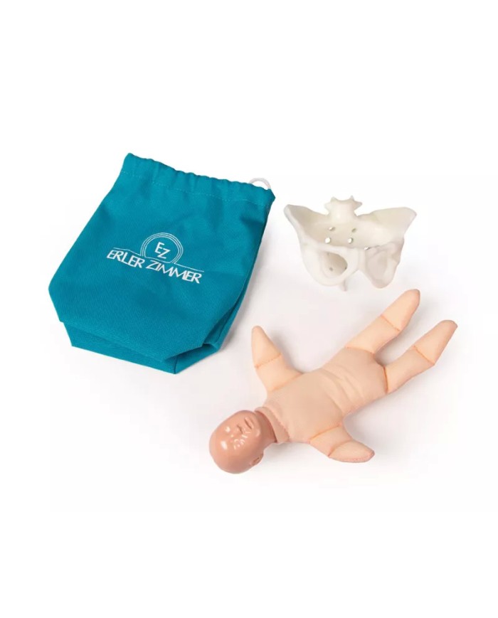 Mini bacino femminile con bambola per simulazione del parto EZ 4082