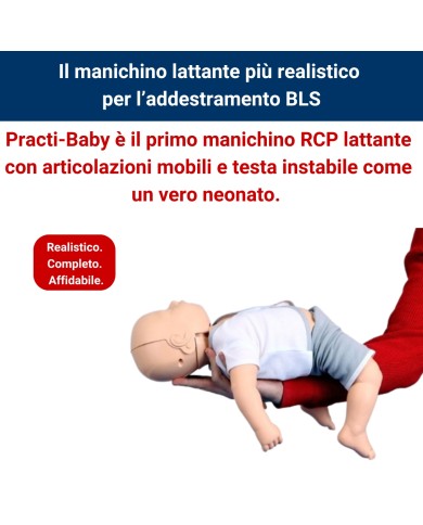 Manichino BLS Lattante per RCP Practi Baby Standard