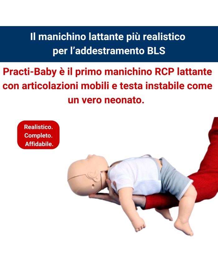 Manichino BLS Lattante per RCP Practi Baby Standard
