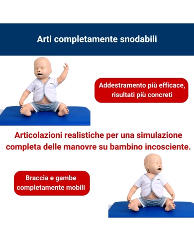Manichino BLS Lattante per RCP Practi Baby Standard