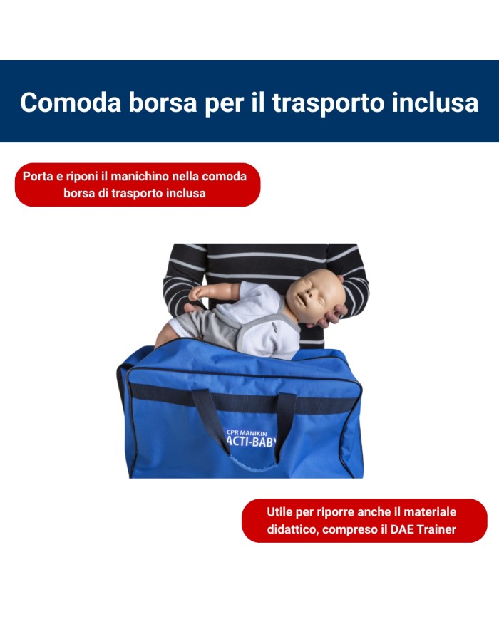 Manichino BLS Lattante per RCP Practi Baby Standard