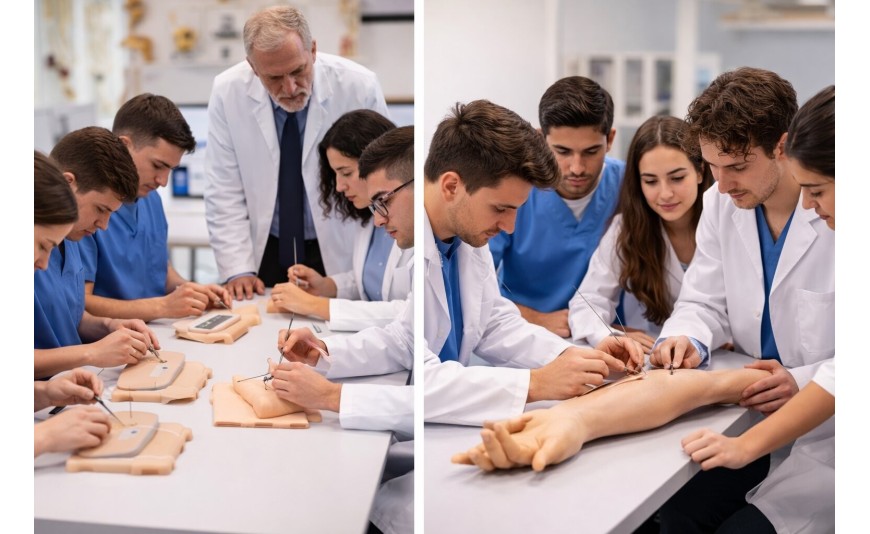 Come si insegna la sutura chirurgica negli skill lab universitari