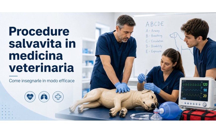 Simulazione veterinaria e procedure salvavita: preparare studenti e professionisti alle emergenze