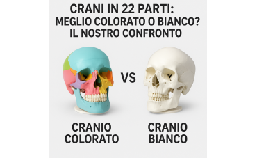 Cranio in 22 parti: meglio colorato o bianco? Cranio in 22 parti: meglio colorato o bianco?